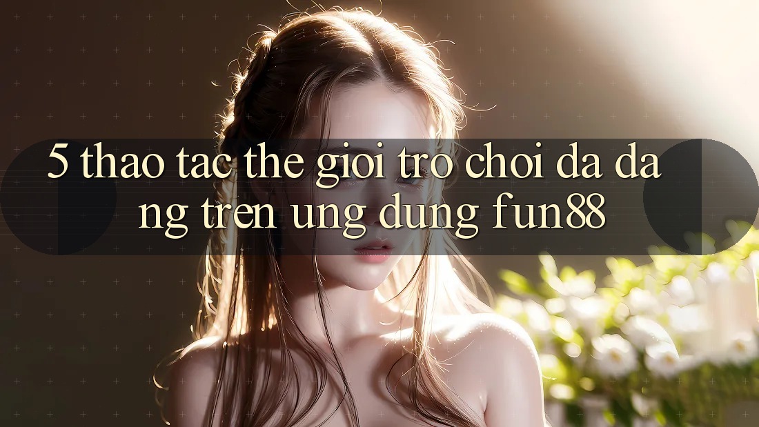 5. Thao tác Thế Giới Trò Chơi Đa Dạng Trên Ứng Dụng Fun88