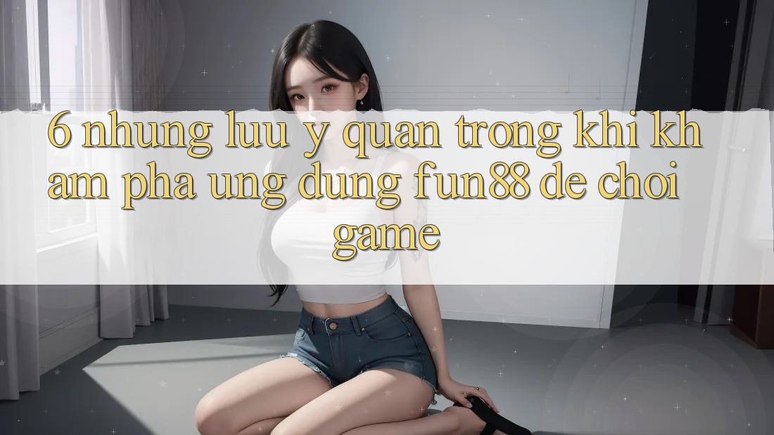 6. Những Lưu Ý Quan Trọng Khi Khám phá Ứng dụng Fun88 Để Chơi Game 6. Những Lưu Ý Quan Trọng Khi Khám phá Ứng dụng Fun88 Để Chơi Game