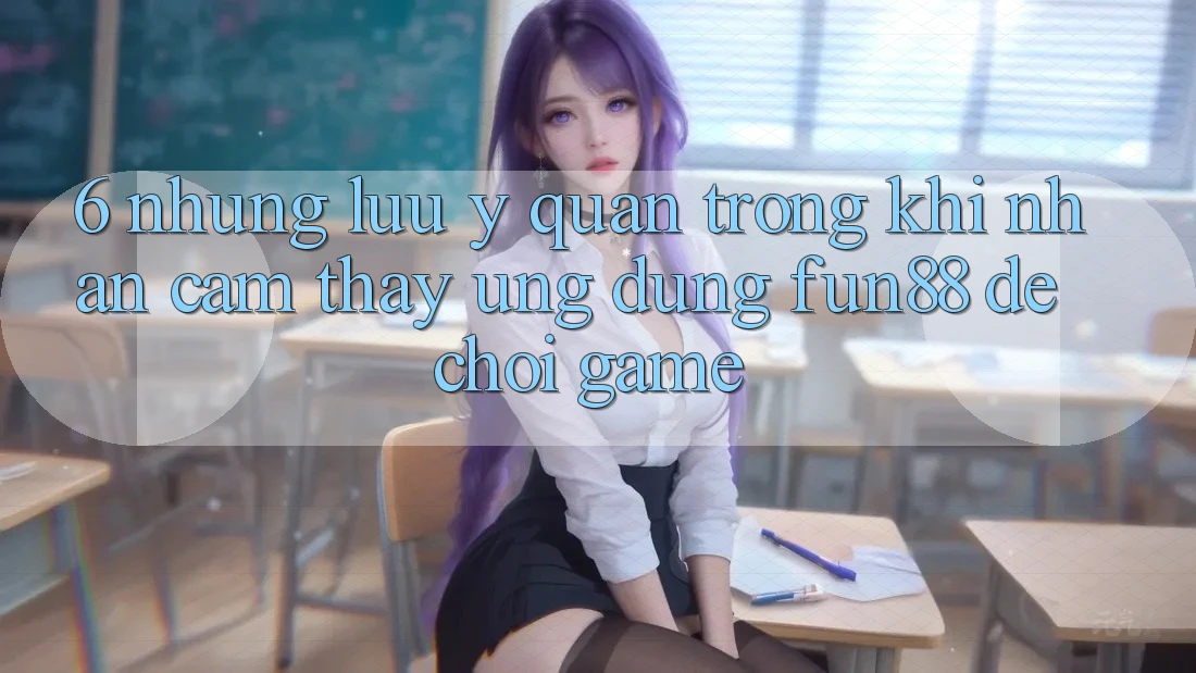 6. Những Lưu Ý Quan Trọng Khi Nhận cảm thấy Ứng dụng Fun88 Để Chơi Game