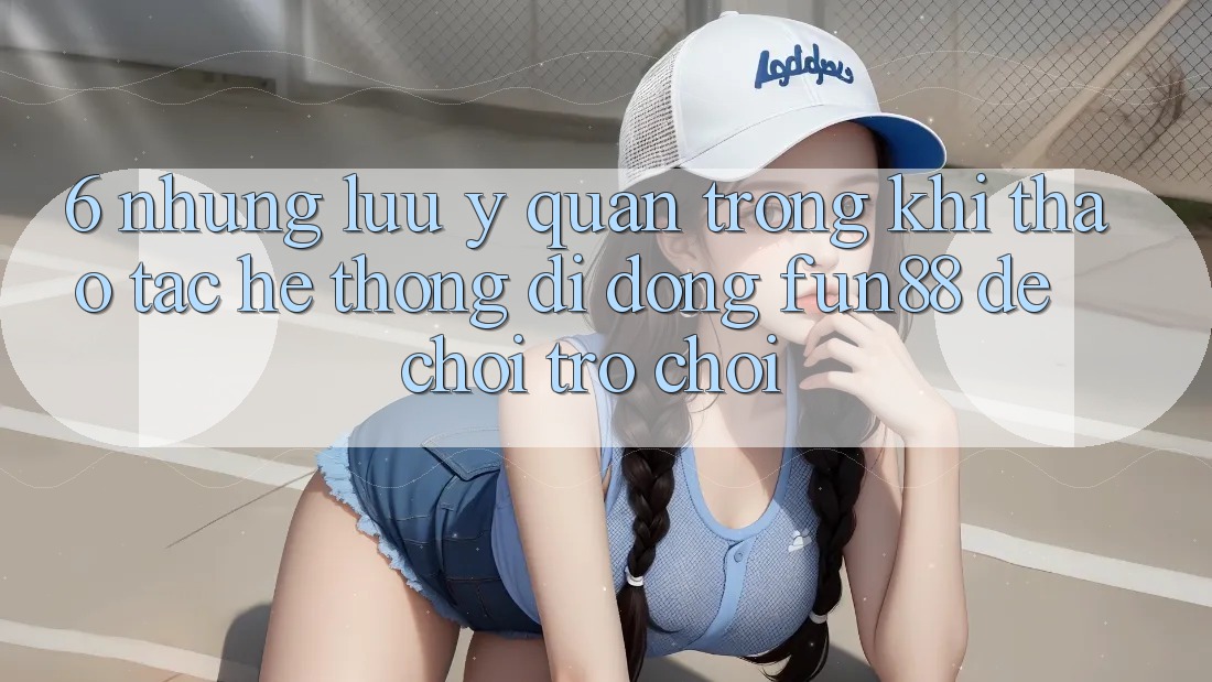 6. Những Lưu Ý Quan Trọng Khi Thao tác Hệ thống di động Fun88 Để Chơi Trò chơi