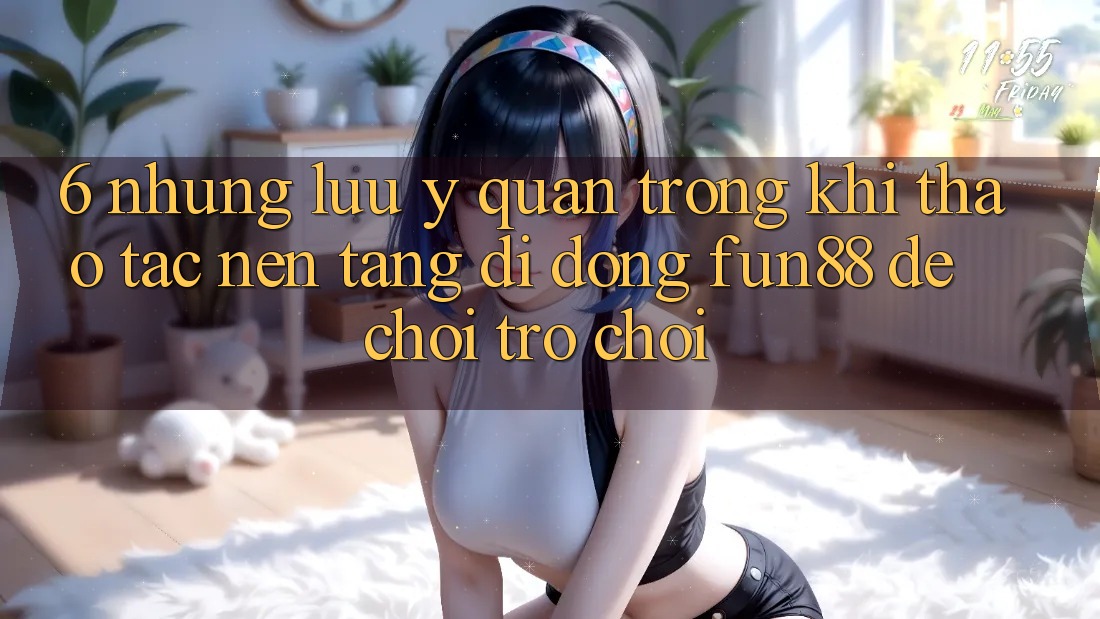 6. Những Lưu Ý Quan Trọng Khi Thao tác Nền tảng di động Fun88 Để Chơi Trò chơi