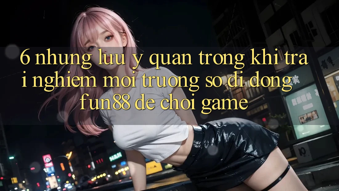 6. Những Lưu Ý Quan Trọng Khi Trải nghiệm Môi trường số di động Fun88 Để Chơi Game