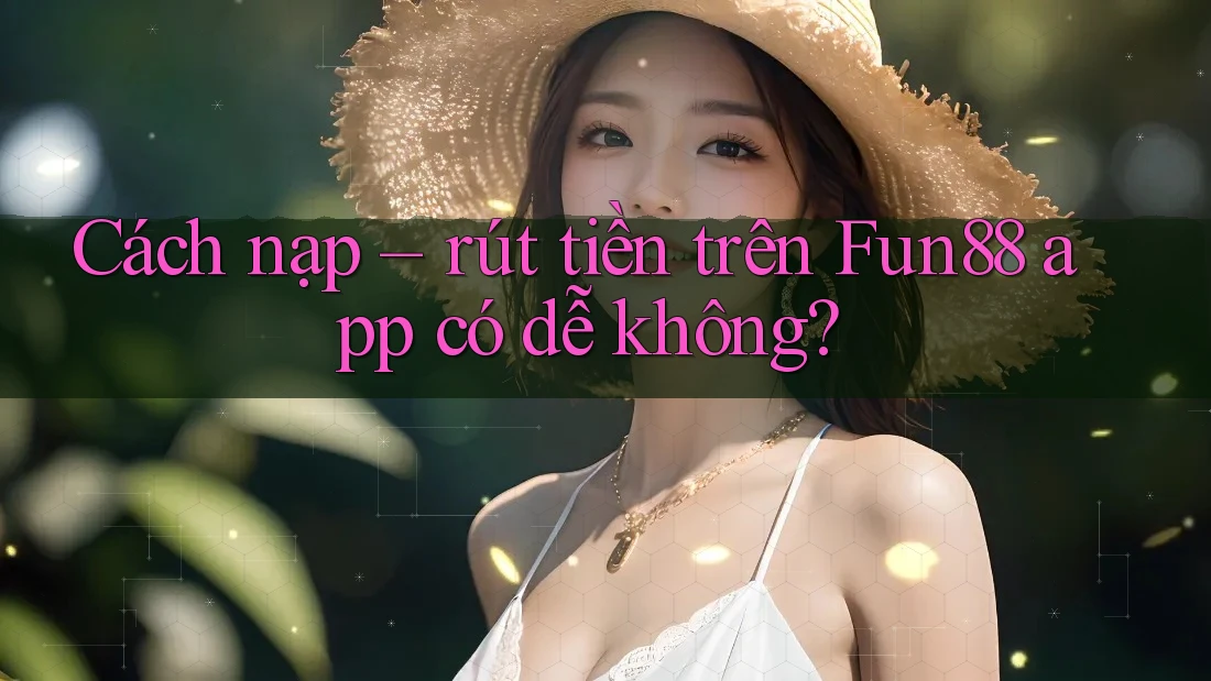 Cách nạp – rút tiền trên Fun88 app có dễ không?