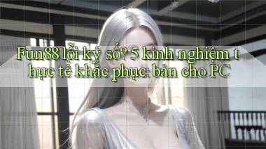 Fun88 lỗi ký số 5 kinh nghiệm thực tế khắc phục bản cho PC