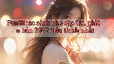 Fun88 so sánh cho cặp đôi, phiên bản 2027 điều thích nhất