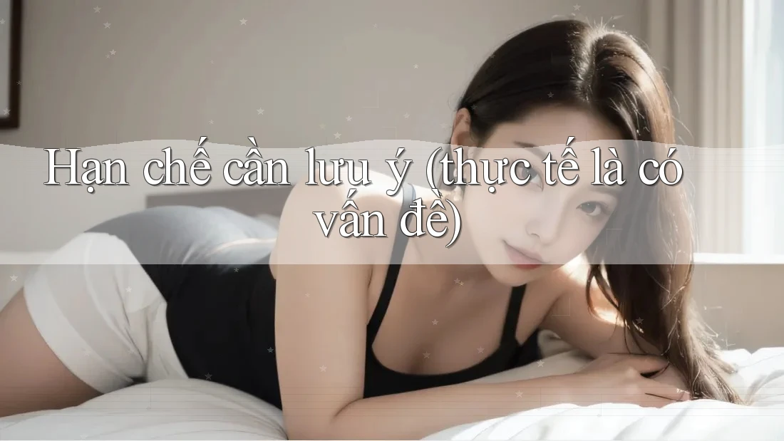 Hạn chế cần lưu ý (thực tế là có vấn đề)