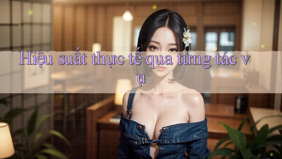 Hiệu suất thực tế qua từng tác vụ