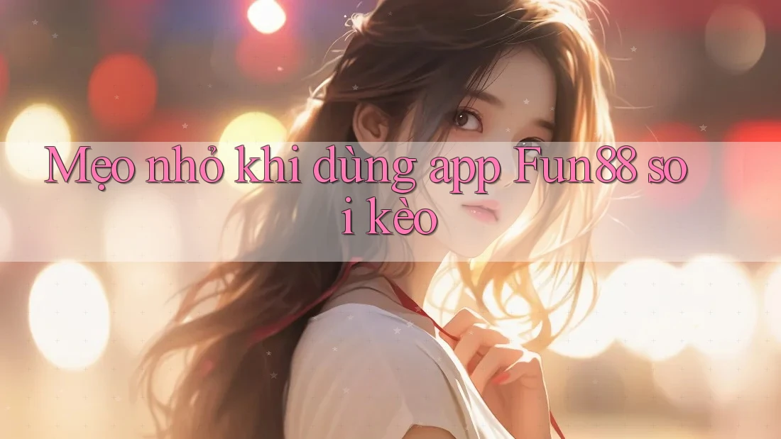 Mẹo nhỏ khi dùng app Fun88 soi kèo