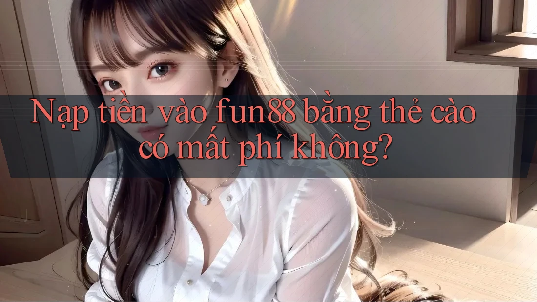 Nạp tiền vào fun88 bằng thẻ cào có mất phí không?