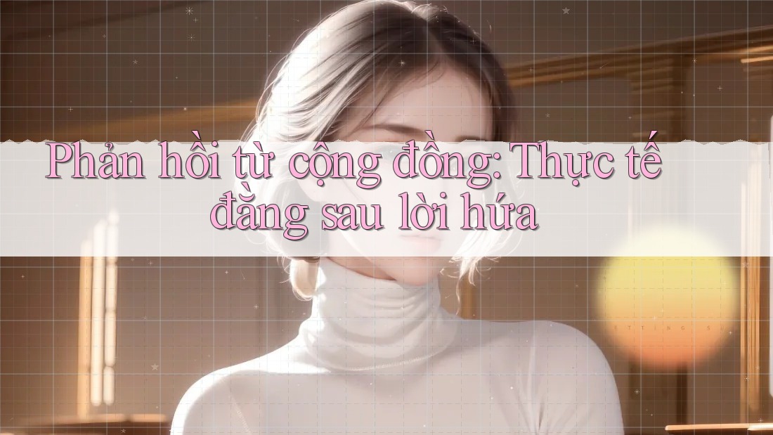 Phản hồi từ cộng đồng: Thực tế đằng sau lời hứa