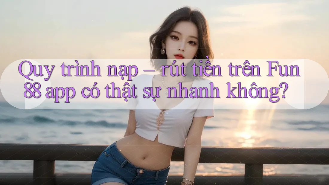 Quy trình nạp – rút tiền trên Fun88 app có thật sự nhanh không?