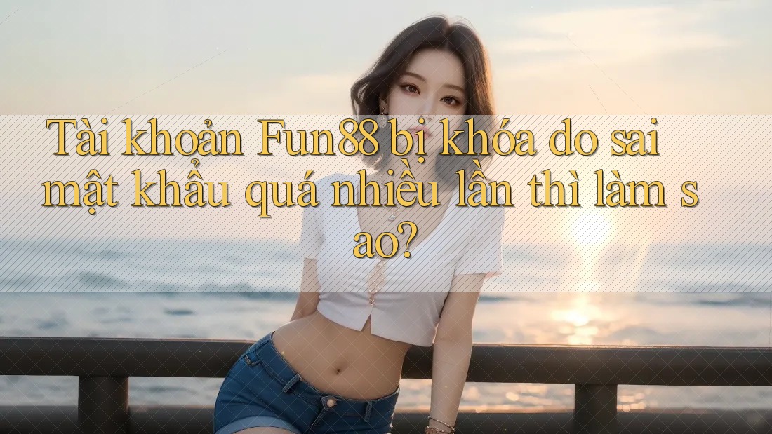 Tài khoản Fun88 bị khóa do sai mật khẩu quá nhiều lần thì làm sao? Tài khoản Fun88 bị khóa do sai mật khẩu quá nhiều lần thì làm sao?