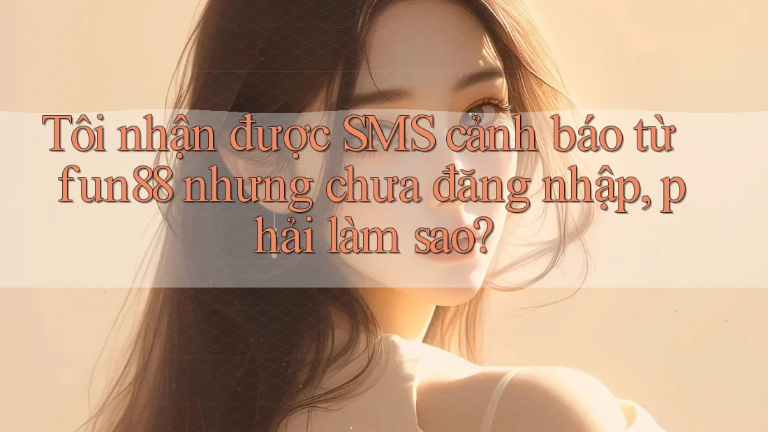 Tôi nhận được SMS cảnh báo từ fun88 nhưng chưa đăng nhập, phải làm sao? Tôi nhận được SMS cảnh báo từ fun88 nhưng chưa đăng nhập, phải làm sao?