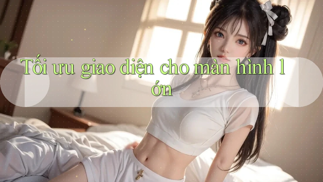 Tối ưu giao diện cho màn hình lớn Tối ưu giao diện cho màn hình lớn