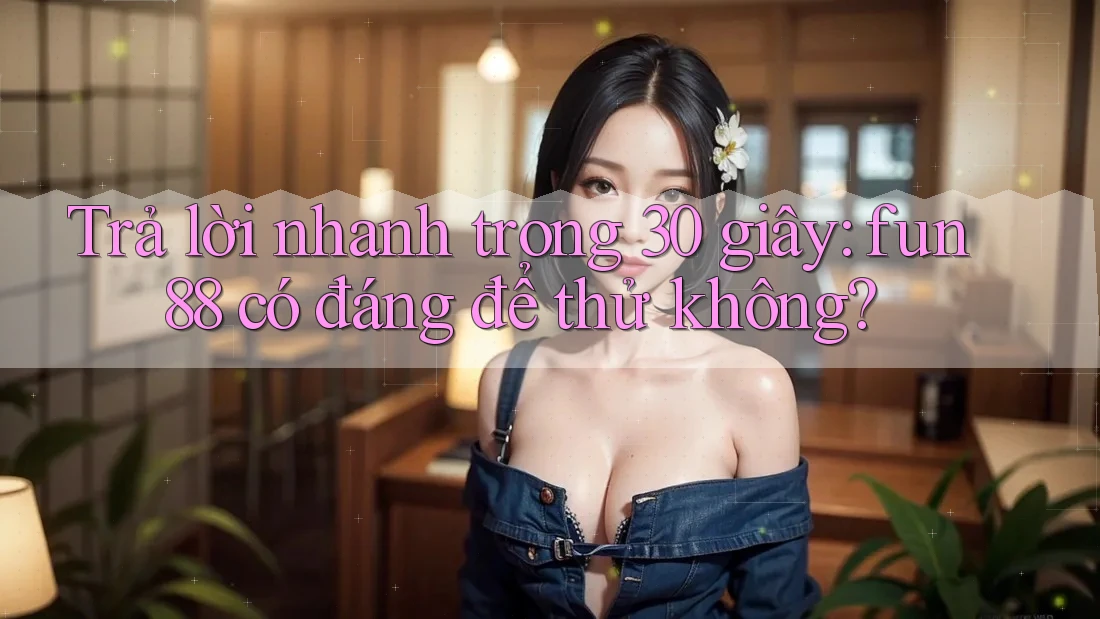 Trả lời nhanh trong 30 giây: fun88 có đáng để thử không? Trả lời nhanh trong 30 giây: fun88 có đáng để thử không?